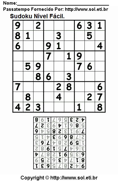 Sudoku Para Imprimir Com Respostas 103