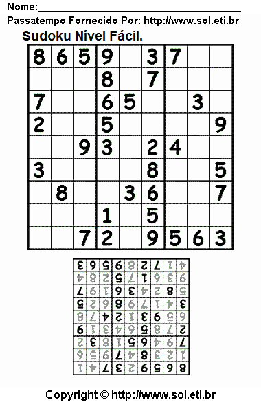 Sudoku Para Imprimir Com Respostas 112