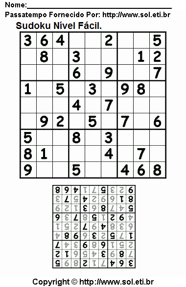 Sudoku Para Imprimir Com Respostas 113