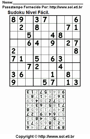 Sudoku Para Imprimir Com Respostas 115
