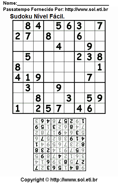 Sudoku Para Imprimir Com Respostas 135