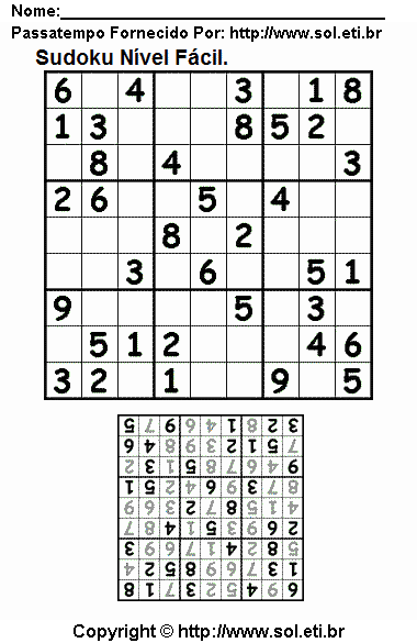Sudoku Para Imprimir Com Respostas 14