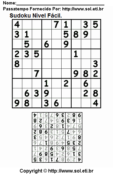 Sudoku Para Imprimir Com Respostas 143