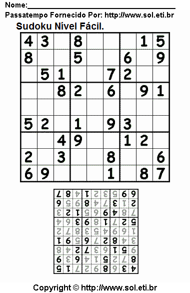 Sudoku Para Imprimir Com Respostas 149