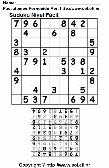 Sudoku Para Imprimir Com Respostas 150