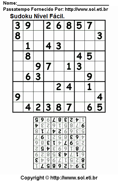 Sudoku Para Imprimir Com Respostas 163
