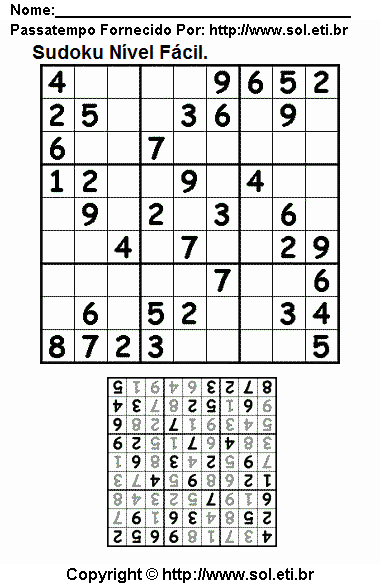 Sudoku Para Imprimir Com Respostas 175