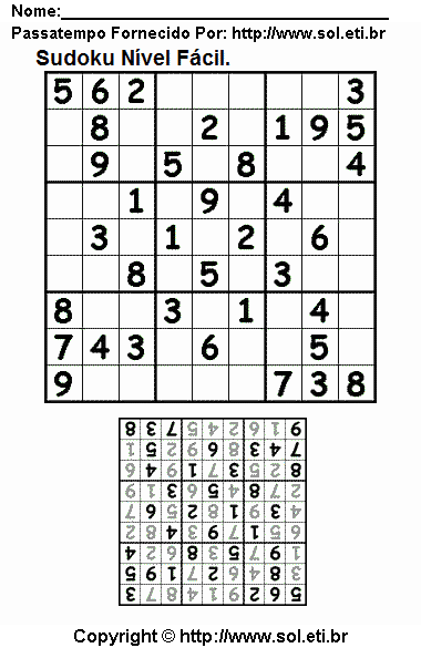 Sudoku Para Imprimir Com Respostas 179