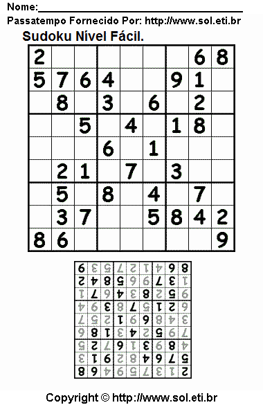 Sudoku Para Imprimir Com Respostas 182