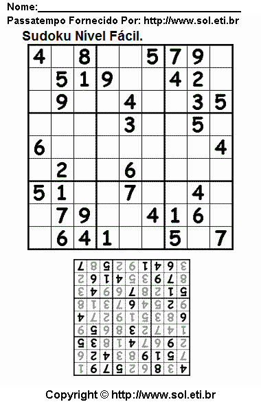 Sudoku Para Imprimir Com Respostas 183