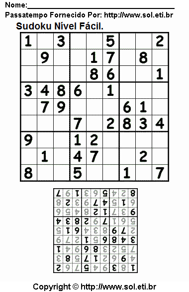 Sudoku Para Imprimir Com Respostas 214