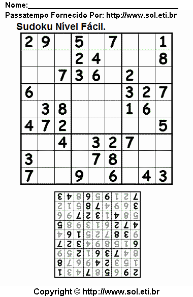 Sudoku Para Imprimir Com Respostas 215