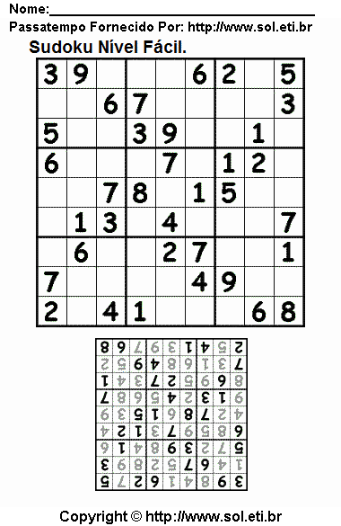 Sudoku Para Imprimir Com Respostas 222