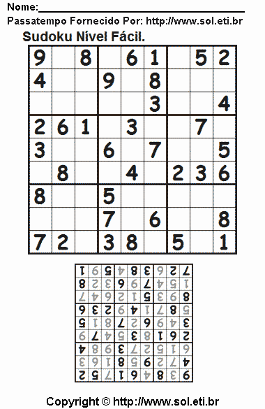Sudoku Para Imprimir Com Respostas 224