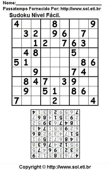 Sudoku Para Imprimir Com Respostas 23