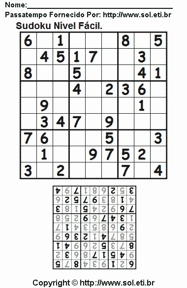 Sudoku Para Imprimir Com Respostas 232
