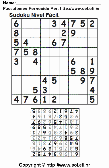 Sudoku Para Imprimir Com Respostas 235