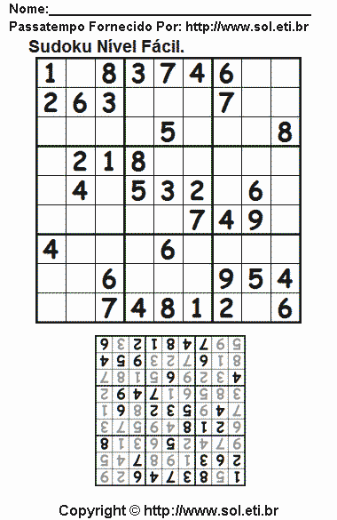 Sudoku Para Imprimir Com Respostas 247