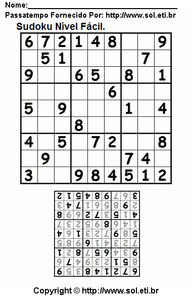 Sudoku Para Imprimir Com Respostas 27