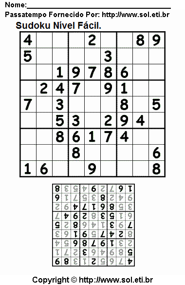 Sudoku Para Imprimir Com Respostas 32