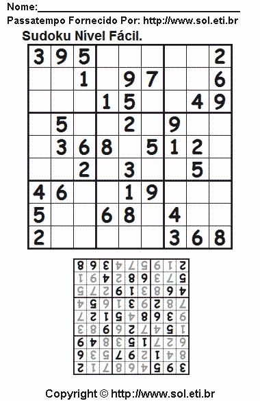 Sudoku Para Imprimir Com Respostas 326