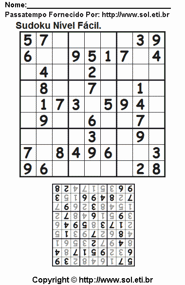 Sudoku Para Imprimir Com Respostas 335