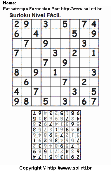 Sudoku Para Imprimir Com Respostas 350