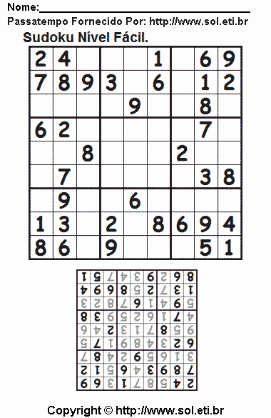 Sudoku Para Imprimir Com Respostas 357