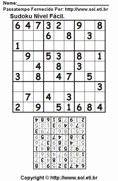 Sudoku Para Imprimir Com Respostas 359