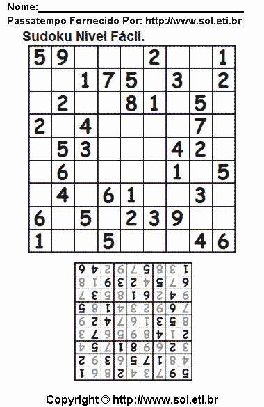 Sudoku Para Imprimir Com Respostas 360