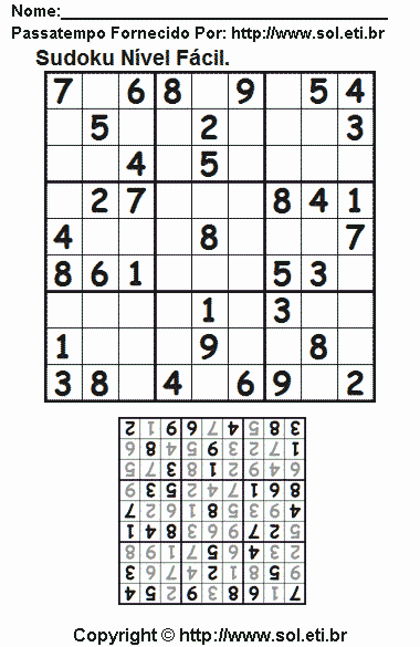 Sudoku Para Imprimir Com Respostas 370