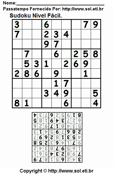 Sudoku Para Imprimir Com Respostas 375