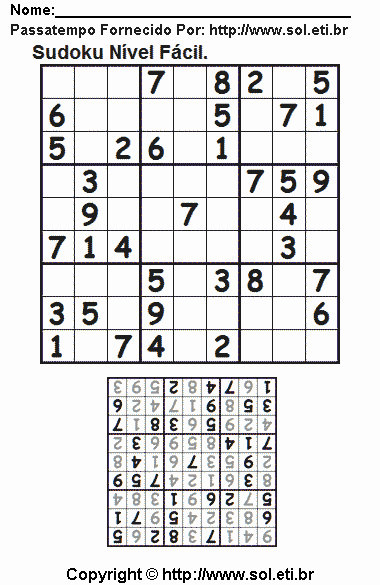 Sudoku Para Imprimir Com Respostas 415