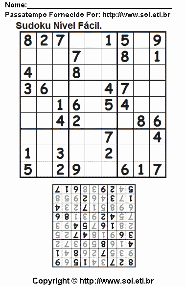 Sudoku Para Imprimir Com Respostas 428
