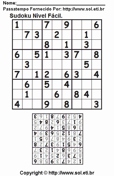 Sudoku Para Imprimir Com Respostas 451