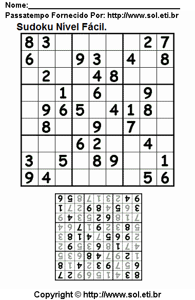 Sudoku Para Imprimir Com Respostas 453