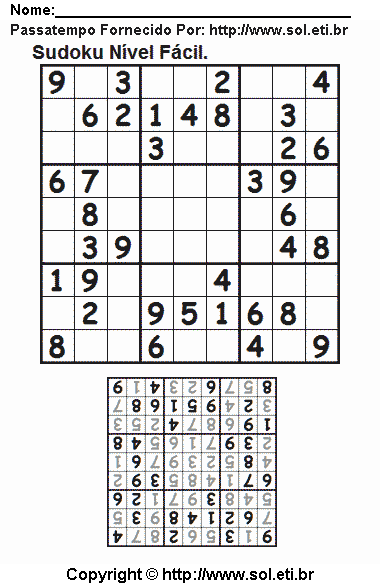 Sudoku Para Imprimir Com Respostas 473
