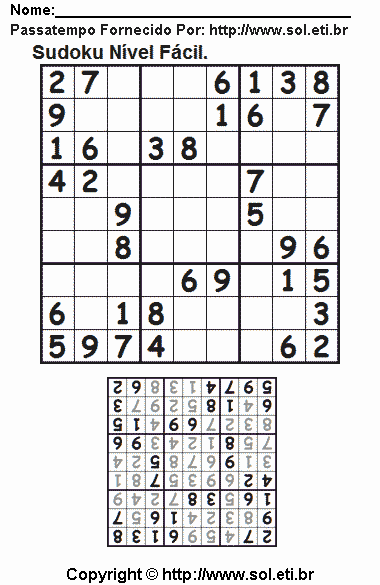 Sudoku Para Imprimir Com Respostas 483