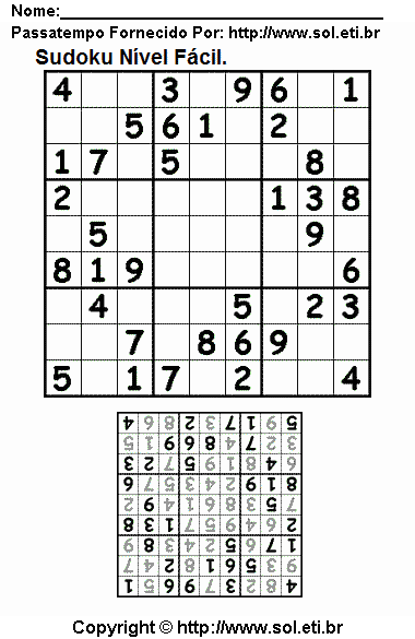 Sudoku Para Imprimir Com Respostas 49