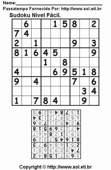Sudoku Para Imprimir Com Respostas 500