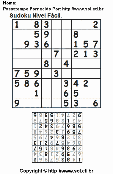 Sudoku Para Imprimir Com Respostas 513