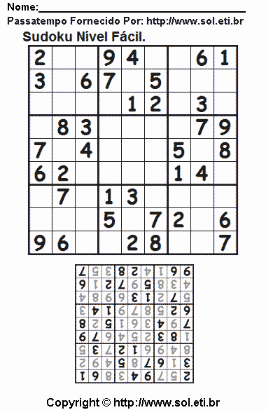 Sudoku Para Imprimir Com Respostas 514