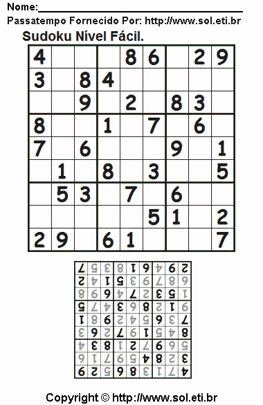 Sudoku Para Imprimir Com Respostas 516
