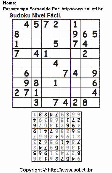 Sudoku Para Imprimir Com Respostas 539