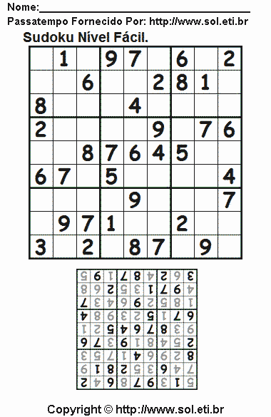 Sudoku Para Imprimir Com Respostas 565