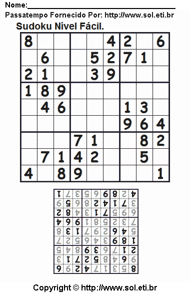 Sudoku Para Imprimir Com Respostas 583