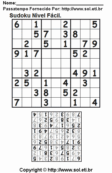 Sudoku Para Imprimir Com Respostas 593