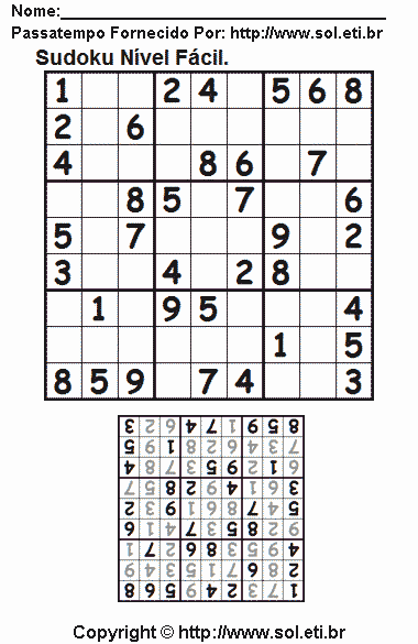 Sudoku Para Imprimir Com Respostas 641