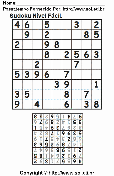 Sudoku Para Imprimir Com Respostas 642