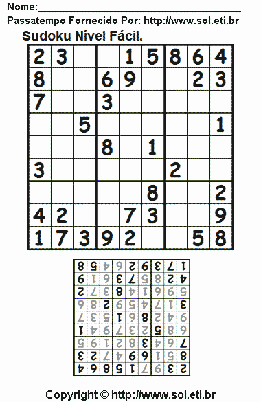 Sudoku Para Imprimir Com Respostas 647